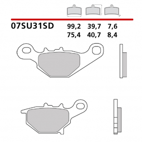 BREMBO 2026/05 KLOCKI HAMULCOWE KH401 OFF ROAD SINTER SD (SPIEK METALICZNY) PRZÓD/TYŁ (ECE R90)