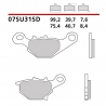 BREMBO 2026/05 KLOCKI HAMULCOWE KH401 OFF ROAD SINTER SD (SPIEK METALICZNY) PRZÓD/TYŁ (ECE R90)