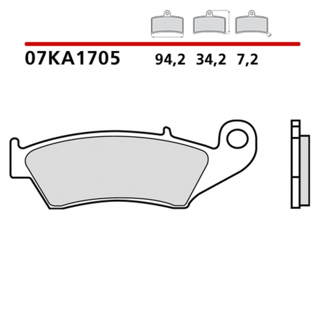 BREMBO 2026/05 KLOCKI HAMULCOWE KH185 GENUINE CARBON CERAMIC (PÓŁMETALICZNE MIESZANKA OEM) PRZÓD/TYŁ