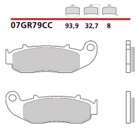 BREMBO 2026/05 KLOCKI HAMULCOWE KH664 CARBON CERAMIC CC (PÓŁMETALICZNE) PRZÓD/TYŁ (ECE R90)