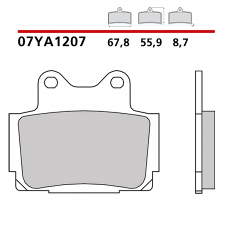 BREMBO 2026/05 KLOCKI HAMULCOWE KH104 GENUINE CARBON CERAMIC (PÓŁMETALICZNE MIESZANKA OEM) PRZÓD/TYŁ