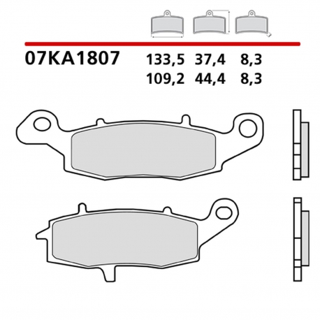 BREMBO 2026/05 KLOCKI HAMULCOWE KH231 GENUINE CARBON CERAMIC (PÓŁMETALICZNE MIESZANKA OEM) PRZÓD/TYŁ