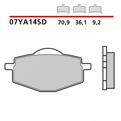 BREMBO 2026/05 KLOCKI HAMULCOWE KH101 OFF ROAD SINTER SD (SPIEK METALICZNY) PRZÓD/TYŁ (ECE R90)