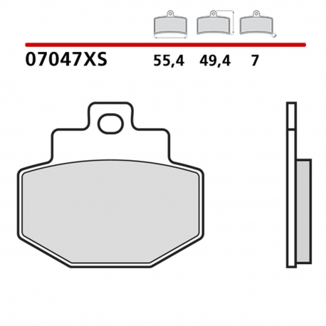 BREMBO 2026/05 KLOCKI HAMULCOWE KH321 SCOOTER SINTER XS (SPIEK METALICZNY) PRZÓD/TYŁ (ECE R90)