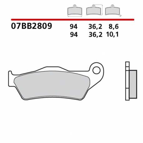 BREMBO 2026/05 KLOCKI HAMULCOWE KH363 GENUINE CARBON CERAMIC (PÓŁMETALICZNE MIESZANKA OEM) PRZÓD/TYŁ