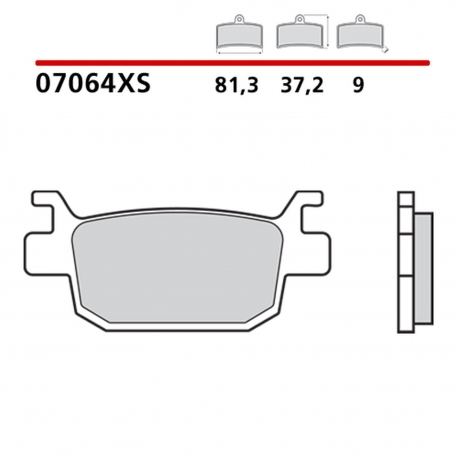 BREMBO 2026/05 KLOCKI HAMULCOWE KH415 SCOOTER SINTER XS (SPIEK METALICZNY) PRZÓD/TYŁ (ECE R90)