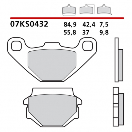 BREMBO 2026/05 KLOCKI HAMULCOWE KH67 GENUINE CARBON CERAMIC (PÓŁMETALICZNE MIESZANKA OEM) PRZÓD/TYŁ