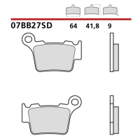 BREMBO 2026/05 KLOCKI HAMULCOWE KH368 OFF ROAD SINTER SD (SPIEK METALICZNY) PRZÓD/TYŁ (ECE R90)