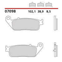 BREMBO 2026/05 KLOCKI HAMULCOWE KH608 SCOOTER CARBON CERAMIC CC (PÓŁMETALICZNE) PRZÓD/TYŁ (ECE R90)