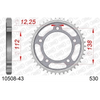 AFAM 2026/04 ZĘBATKA TYLNA 408 43 HONDA CBR 600F '91-'96, CBF 1000 '06-'10 (SC58) (JTR302.43) (ŁAŃC. 530)