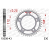 AFAM 2026/04 ZĘBATKA TYLNA 408 43 HONDA CBR 600F '91-'96, CBF 1000 '06-'10 (SC58) (JTR302.43) (ŁAŃC. 530)