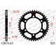 AFAM 2026/04 ZĘBATKA TYLNA 4385 43 SUZUKI GSXR 600 '11-'19, YAMAHA MT-07 '14-'22, XSR700 '16-'22 (JTR1876.43) (ŁAŃC. 525)