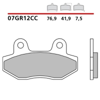 BREMBO 2026/05 KLOCKI HAMULCOWE KH86 CARBON CERAMIC CC (PÓŁMETALICZNE) PRZÓD/TYŁ (ECE R90)