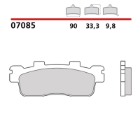 BREMBO 2026/05 KLOCKI HAMULCOWE KH498 SCOOTER CARBON CERAMIC CC (PÓŁMETALICZNE) PRZÓD/TYŁ (ECE R90)