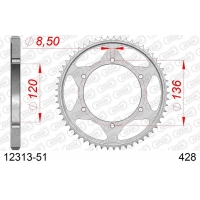 AFAM 2026/04 ZĘBATKA TYLNA 4324 51 YAMAHA TDR 125 '93-'99 (JTR1847.51) (ŁAŃC. 428)