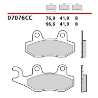 BREMBO 2026/05 KLOCKI HAMULCOWE KH135 / KH214 SCOOTER CARBON CERAMIC CC (PÓŁMETALICZNE) PRZÓD/TYŁ (ECE R90)