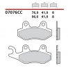 BREMBO 2026/05 KLOCKI HAMULCOWE KH135 / KH214 SCOOTER CARBON CERAMIC CC (PÓŁMETALICZNE) PRZÓD/TYŁ (ECE R90)