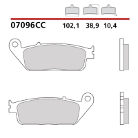 BREMBO 2026/05 KLOCKI HAMULCOWE KH196 SCOOTER CARBON CERAMIC CC (PÓŁMETALICZNE) PRZÓD/TYŁ (ECE R90)