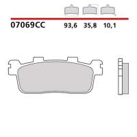 BREMBO 2026/05 KLOCKI HAMULCOWE KH607 SCOOTER CARBON CERAMIC CC (PÓŁMETALICZNE) PRZÓD/TYŁ (ECE R90)