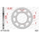 AFAM 2026/04 ZĘBATKA TYLNA 4402 53 DERBI SENDA 50R/SM, APRILIA RX 50, MBK 50 (JTR1131.53) (ŁAŃC. 420)
