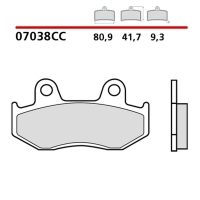 BREMBO 2026/05 KLOCKI HAMULCOWE KH323 SCOOTER CARBON CERAMIC CC (PÓŁMETALICZNE) PRZÓD/TYŁ (ECE R90)