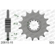 AFAM 2026/04 ZĘBATKA PRZEDNIA 2073 15 Z GUMĄ HONDA CB 600 HORNET '97-'06, CBR 600F '97-'98, CBF 600 '04-'07 (JTF1371.15RB) (ŁAŃC