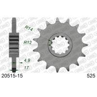 AFAM 2026/04 ZĘBATKA PRZEDNIA 2073 15 Z GUMĄ HONDA CB 600 HORNET '97-'06, CBR 600F '97-'98, CBF 600 '04-'07 (JTF1371.15RB) (ŁAŃC