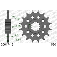 AFAM 2026/04 ZĘBATKA PRZEDNIA 2042 16 HONDA NC 750X/S/DCT '14-'15, INTEGRA 750 DCT '14-'15 (JTF1373.16) (ŁAŃC. 520)
