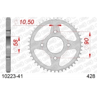 AFAM 2026/04 ZĘBATKA TYLNA 269 41 HONDA CG 125 '02-'05, CM 125 '82-'97, CB 125T '82-'88, DAELIM VC 125 '96-'99 (JTR269.41) (ŁAŃC
