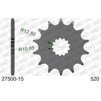 AFAM 2026/04 ZĘBATKA PRZEDNIA 565 15 Z GUMĄ KAWASAKI ER6F/N '06-'14 , KLE 650 '06-'20, EX650, SUZUKI SV 650 16-19 (JTF565.15RB) 