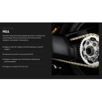 TSUBAKI OGNIWO ŁĄCZĄCE ZAPINKA DO ŁAŃCUCHA 525 RQ1 PROFESSIONAL ROAD X-RING CHAIN KOLOR ZŁOTY