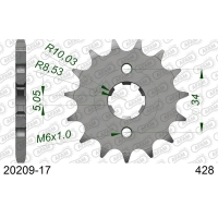 AFAM 2026/04 ZĘBATKA PRZEDNIA 2037 17 HONDA XLR 125 CBR 125 (+2), CLR 125 (JTF1264.17) (ŁAŃC. 428)