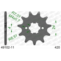 AFAM 2026/04 ZĘBATKA PRZEDNIA 2153 11 APRILIA RS/RX 50 '06-'11 (JTF1128.11) (ŁAŃC. 420)