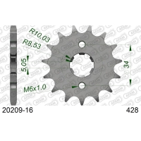 AFAM 2026/04 ZĘBATKA PRZEDNIA 2037 16 HONDA CBR 125, CBF 125 '09-'14 (JTF1264.16) (ŁAŃC. 428)