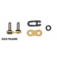 TSUBAKI OGNIWO ŁĄCZĄCE ZAPINKA DO ŁAŃCUCHA 428 MXC PROFESSIONAL MOTOCROSS / ENDURO RACING CHAIN KOLOR ZŁOTY