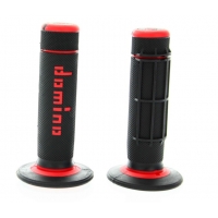 Domino manetki cross enduro dł 118mm czerwono/czarne
