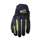 FIVE GLOVES RĘKAWICE TEKSTYLNE GLOBE EVO KOLOR CZARNY/ŻÓŁTY FLUO ROZMIAR 8 (S)