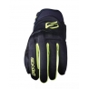 FIVE GLOVES RĘKAWICE TEKSTYLNE GLOBE EVO KOLOR CZARNY/ŻÓŁTY FLUO ROZMIAR 8 (S)
