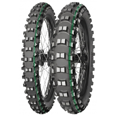 MITAS OPONA 120/90-18 TERRA FORCE-EX SM SUPER LIGHT (TECHNICAL ENDURO) (ZIELONY PASEK) 65R TT TYŁ DOT 49/2025 (460120)(ZAMIENNIK