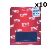 TRW ZF 10 KOMPLETÓW PODKŁADKI ANTYWIBRACYJNE POD KLOCKI HAMULCOWE ( 4 SZT. 80X40MM )