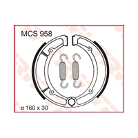 TRW ZF SZCZĘKI HAMULCOWE YAMAHA YFM 350 / 400 / 600 TYŁ (160X30MM) (Y516)