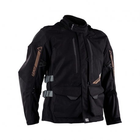 KURTKA MOTOCYKLOWA TEKSTYLNA LEATT ADV DRITOUR 5.5 STEALTH BLACK GREY - KOPIA