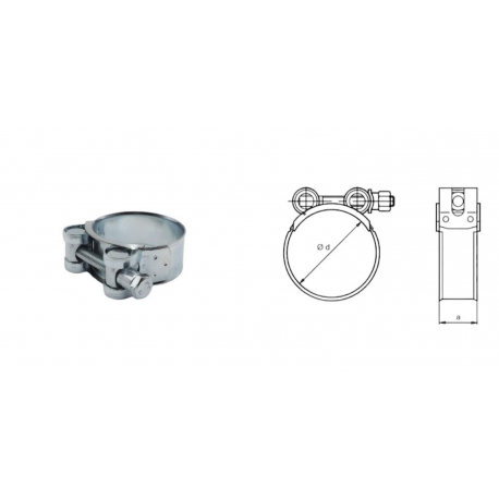 PROMX OBEJMA GBS SILVER 66/22 - 64-67MM - W1 -1 SZTUKA