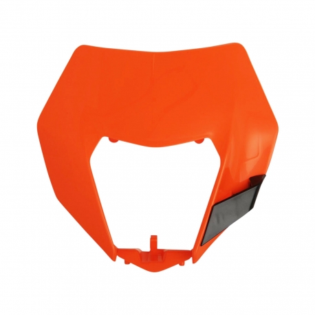 POLISPORT OSŁONA LAMPY PRZÓD KTM EXC / EXC-F / XC-W / XCF-W 125/150/200/250/300/350/450/500 '14-'16 KOLOR POMARAŃCZOWY (WZÓR OEM
