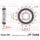JT ZĘBATKA PRZEDNIA Z GUMĄ CF MOTO NK 650 '16-'24, CL-X 700 '21-'25, BENELLI TRK 702 / X EURO 5 '23-'24, (ŁAŃC. 520)