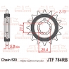JT ZĘBATKA PRZEDNIA Z GUMĄ CF MOTO NK 650 '16-'24, CL-X 700 '21-'25, BENELLI TRK 702 / X EURO 5 '23-'24, (ŁAŃC. 520)