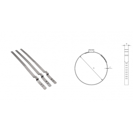 PROMX OETIKER 159 OPASKA DO PRZEGUBU NASTAWNA - ZAKRES: 40-110 MM X 7MM - 1 SZTUKA