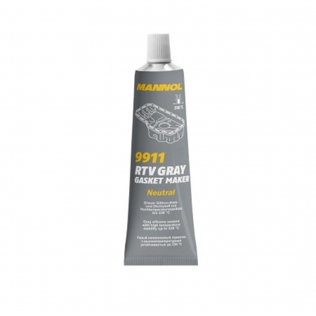 MANNOL GASKET MAKER - SILIKON USZCZELNIAJĄCY- KOLOR SZARY 85G (ZASTĘPUJE USZCZELKI) (9911) (144)