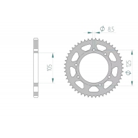 AFAM 2026/06 ZĘBATKA TYLNA 4413 51 YAMAHA XT 125X/SM '05-'09 (441351JT) (ŁAŃC. 428) (JTR1134.51)