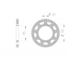 AFAM 2026/06 ZĘBATKA TYLNA 4413 51 YAMAHA XT 125X/SM '05-'09 (441351JT) (ŁAŃC. 428) (JTR1134.51)